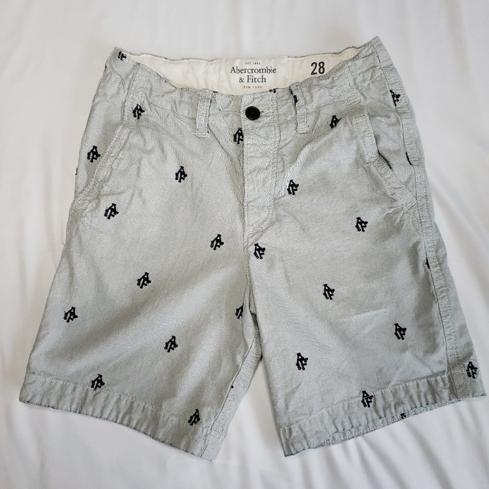 Men's Abercrombie and Fitch AF Logo Chino Shorts